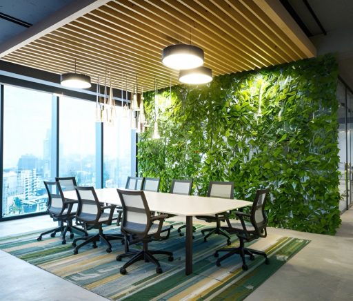 Futuristic Workspace, Innovative Three-Dimensional Design in Modern Office, Three Dimensional Design Of Modern Office, Modern Office