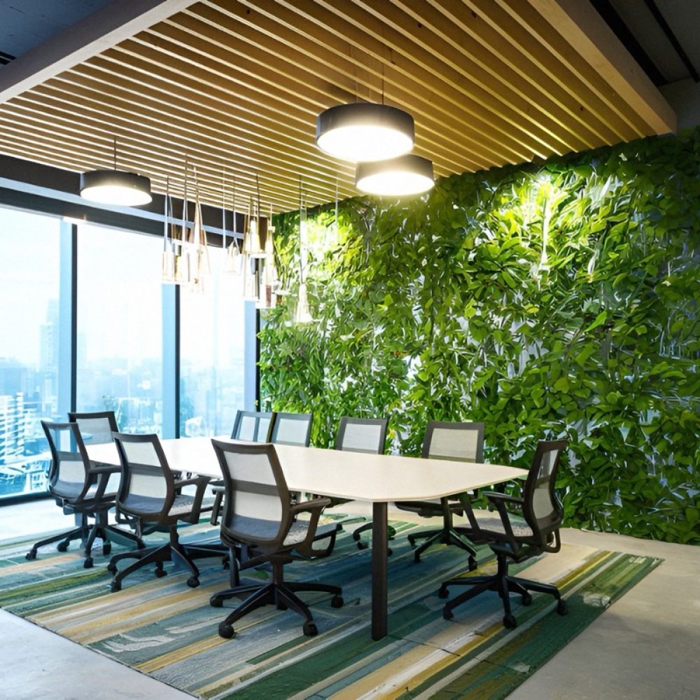 Futuristic Workspace, Innovative Three-Dimensional Design in Modern Office, Three Dimensional Design Of Modern Office, Modern Office